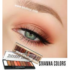 PHẤN MẮT DẠNG KEM SIVANNA COLORS LUXURY VELVET EYESHADOW 10 Ô CHÍNH HÃNG - 3429