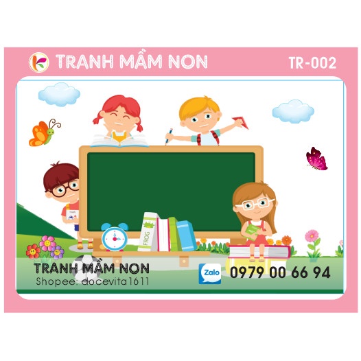 Decal TRANG TRÍ LỚP HỌC TR-002
