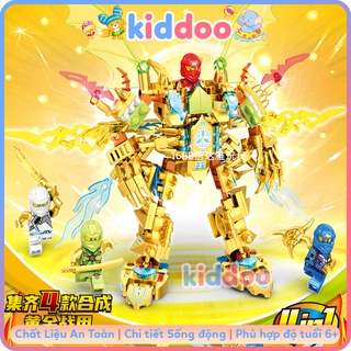 Bộ đồ chơi lắp ráp lego robot ninjago 4in1 / đồ chơi lego kiddoo
