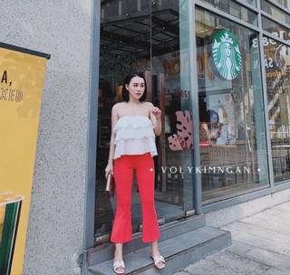 set bèo + quần ống loe