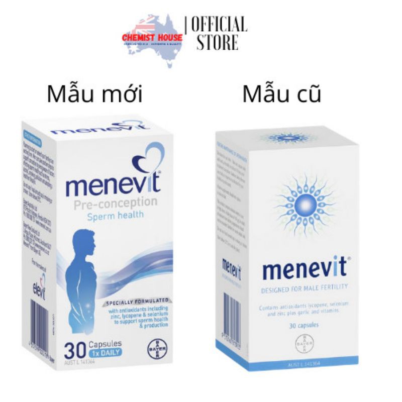 [ Hàng Chuẩn ÚC ] Menevit - Thuốc hỗ trợ sinh sản nam giới 30 viên DATE 2022, 2023 | BigBuy360 - bigbuy360.vn