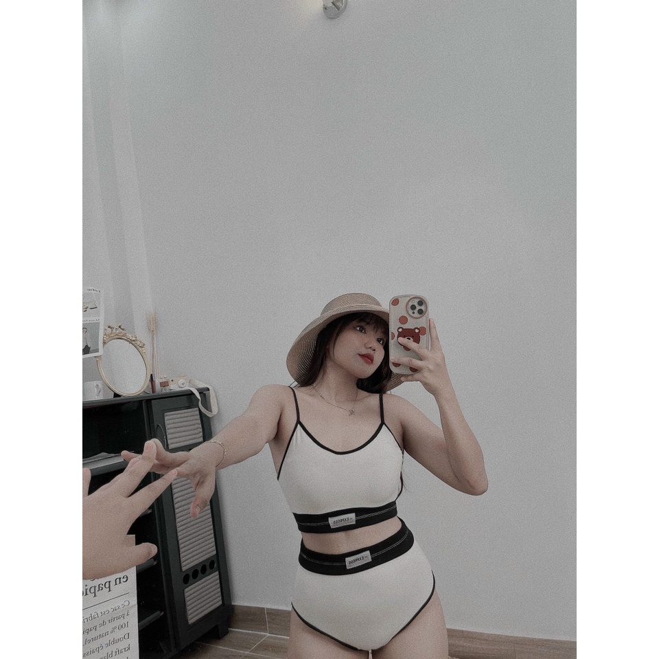 Set đồ bơi đi biển 2 dây, bikini đồ tắm basic nữ siêu hot - K0075 | bear.story