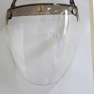 Kính LAVA - Kính mũ 3/4 đầu màu trong suốt - Dành cho mũ có 3 khuy bấm phía trước