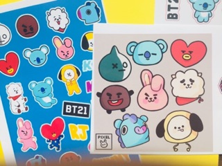 Sticker BT21 chỉ 5k