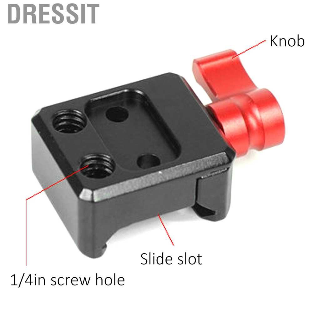 Dressit Handheld Stabilizer Side Expansion Mount Quick Release Plate Adapter for DJI RS 2/RSC 2