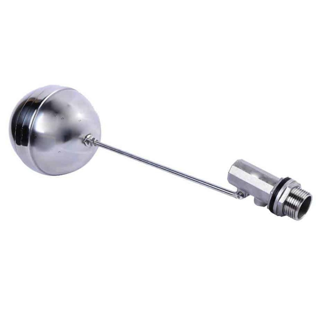 Phao cơ inox, đồng thau phi 21 27, Tự động ngắt nước khi đầy bể,  Lắp đặt trong các bể ngầm, bể chứa nước