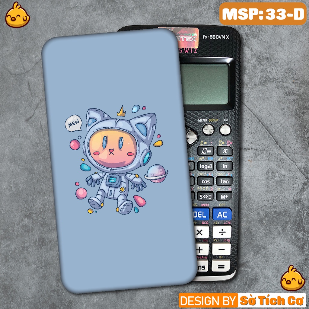Miếng decal dán máy tính fx-570, fx-580, fx-880, Casio, Vinacal,... Monster MSP: 33