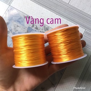 Cước tơ - chun cước LỤA chỉ thun co giãn xỏ hạt đá phong thủy hạt gỗ