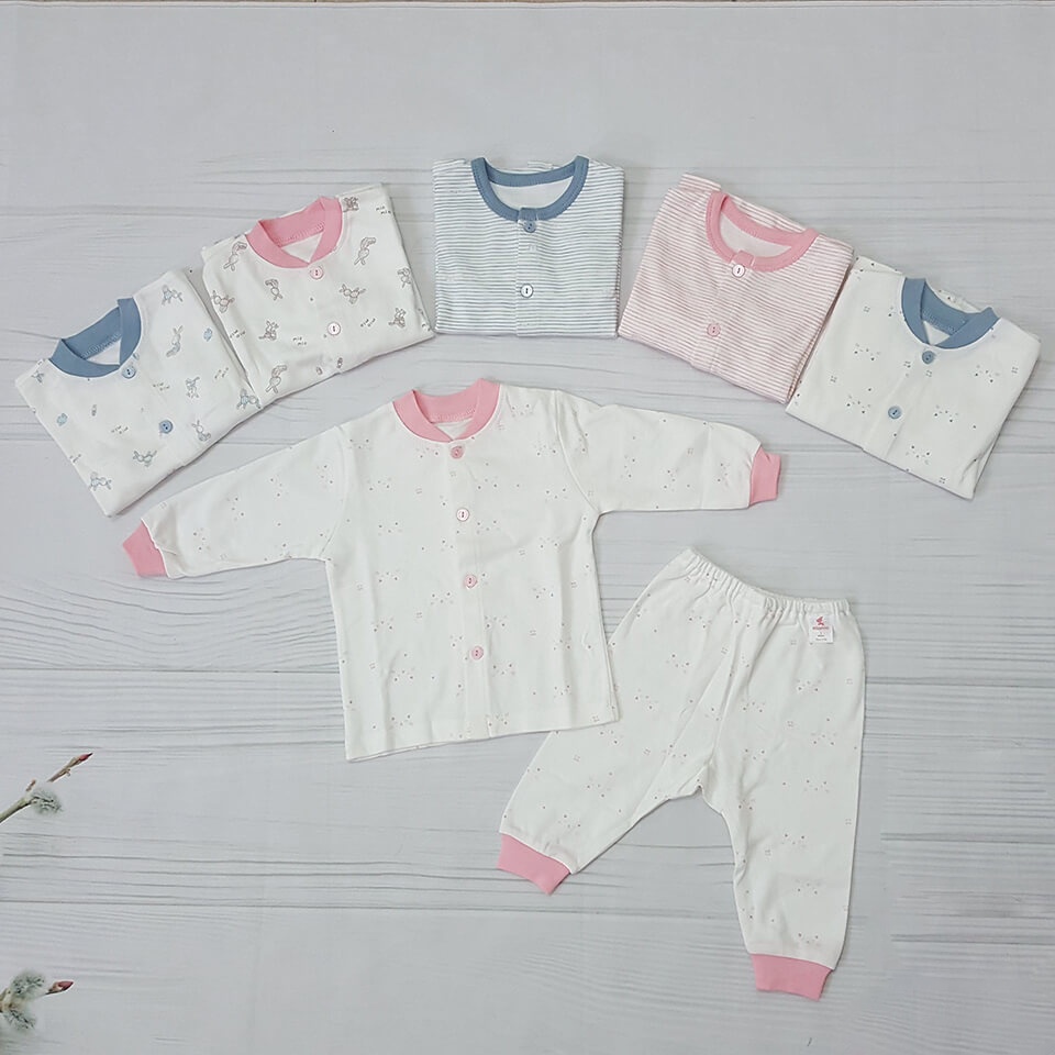 Bộ Quần Áo Dài Tay Miomio Cho Bé Sơ Sinh Mẫu Mới Cao Cấp  | Minizon Kids