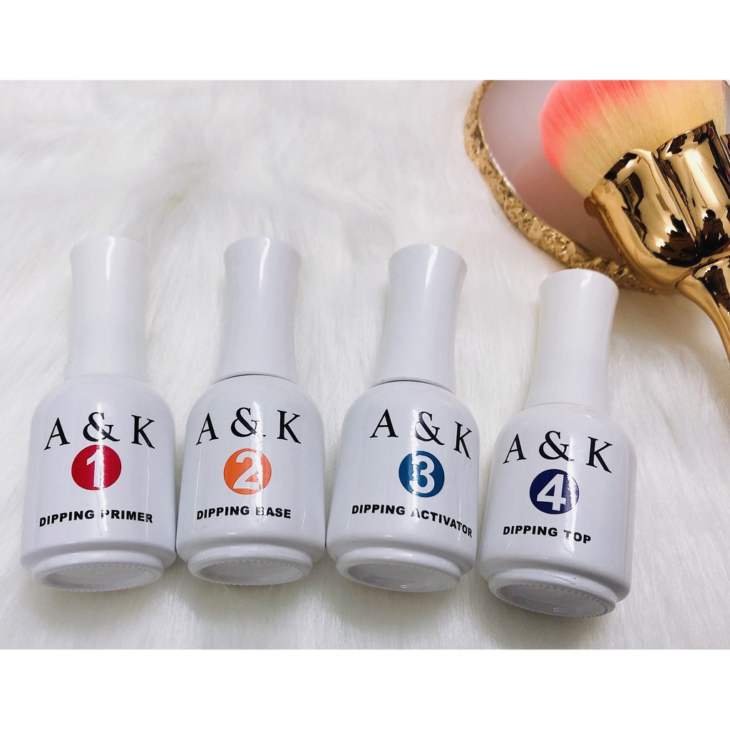 Set Bột nhúng AK (5 hủ bột + 4 chai liên kết nhúng)