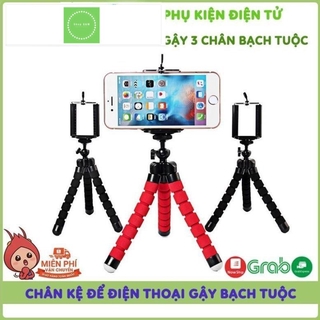Tripod Bạch Tuộc 3 Chân Để Điện Thoại Để Bàn, Cầm Tay, Tặng Kèm Kẹp Điện Thoại T&M