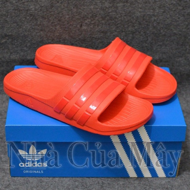 [☘️ADIDAS®☘️]- DÉP ĐÚC DURAMO SLIDES - Đỏ full