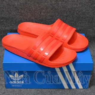 [☘️ADIDAS®☘️]- DÉP ĐÚC DURAMO SLIDES - Đỏ full