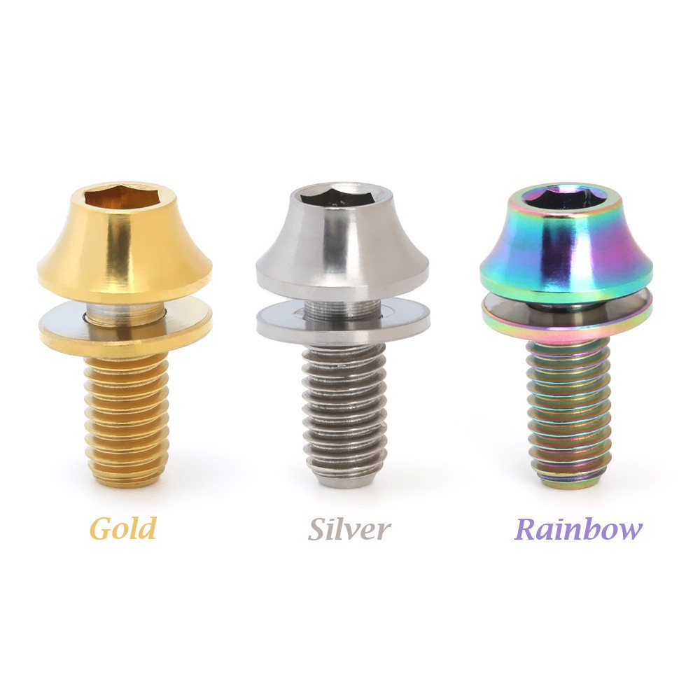 Bu Lông Lục Giác M5x12mm TC4 Kèm Giá Đỡ Bình Nước Gắn Xe Đạp Leo Núi MTB
