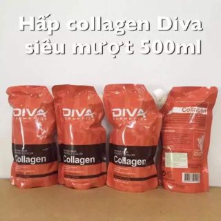 Túi hấp phục hồi diva collagen repair 500ml của italy.