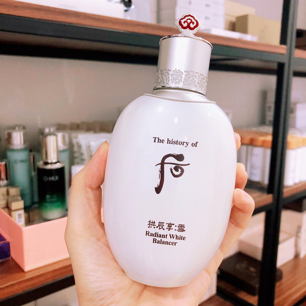 [TÁCH SÉT] NƯỚC HOA HỒNG DƯỠNG TRẮNG, MỜ THÂM SẠM NÁM WHOO RADIANT 150ML