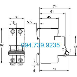 Cầu dao MCB Schneider EZ9F34263