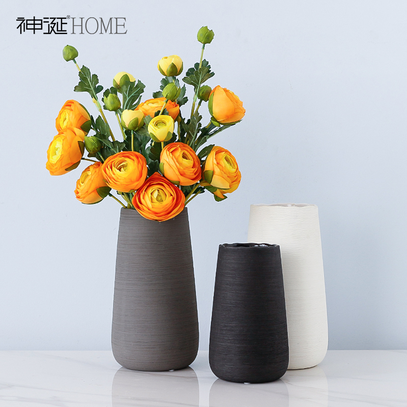 Creative Nordic style ceramic vase decoration modern minimalist living room dried flower flower arrangement flower table home decoration