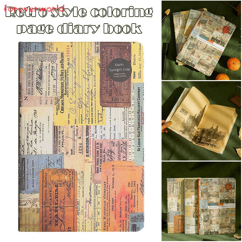 Sổ Tay Kiểu Vintage 96 Trang Khổ A5 Tiện Dụng