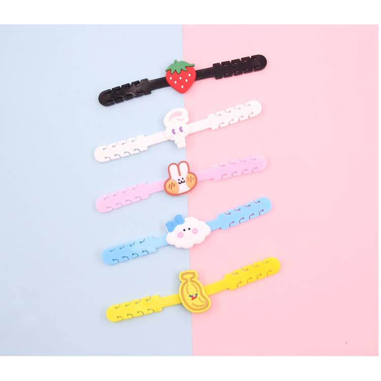 (Hàng Mới Về) Set 20 Phụ Kiện Gắn Khẩu Trang Bằng Silicon Mềm Chống Trượt Có Thể Điều Chỉnh