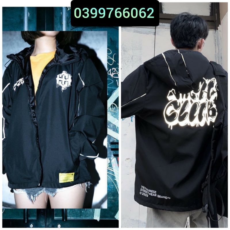𝗡𝗘𝗪 𝗔𝗥𝗥𝗜𝗩𝗔𝗟 Áo khoác dù unisex ( có form rộng XL )
