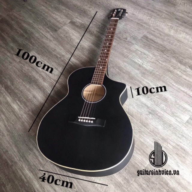 Guitar acoustic tập chơi SVA1 - có ty chống cong, tặng phụ kiện