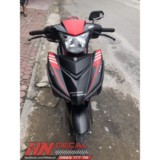 Tem Trùm Exciter 150 Đen Nhám Chỉ ĐỎ Semakin