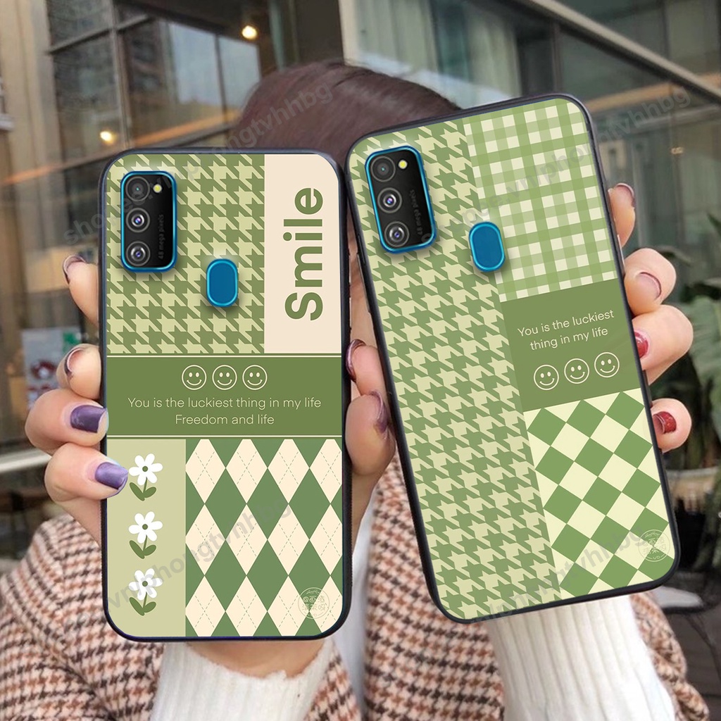 Ốp lưng Samsung M21 / M30s / M31 in mẫu gấu bo viền , smile mặt cười cực cute đẹp