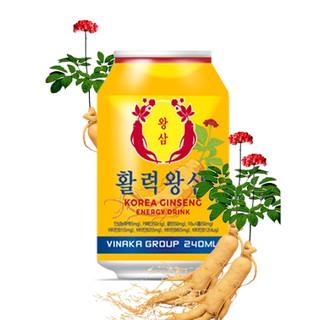 Thùng Nước tăng lực nhân sâm Hàn Quốc 24 lon x 240 ml