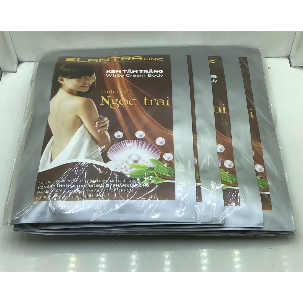Tắm Trắng Ngọc trai Elantra Siêu Trắng 100g