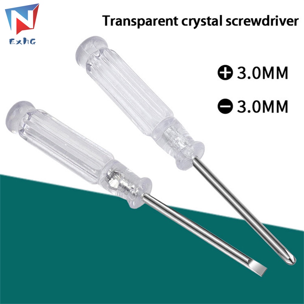 Tua Vít Mini Có Tay Cầm Trong Suốt Chống Gỉ Chịu Lực Cao 9.50 * 1.10 * 1.10 cm