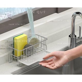 INOX304 Kệ Đựng Dụng Cụ Rửa Chén Bát Chống Hoen Rỉ ĐẶT TRÊN MẶT CHẬU KỆ ĐỰNG CHAI NƯỚC RỬA BÁT CHÉN CÁC LOẠI