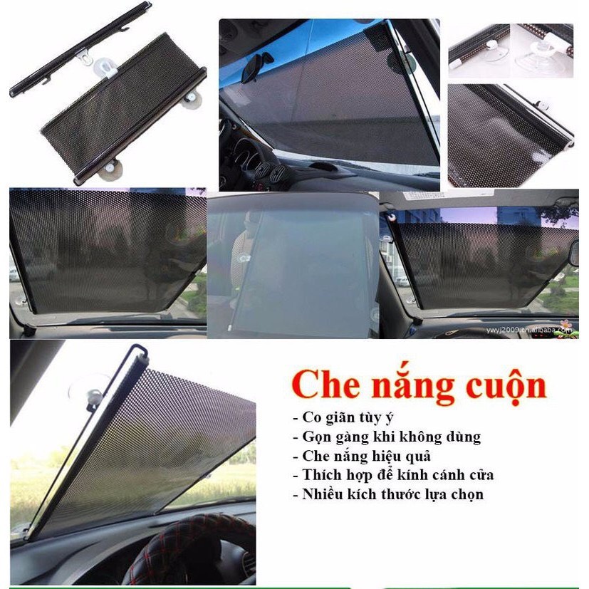 Rèm che chắn nắng, chống tia uv tự cuộn gọn gàng cho ô tô, cửa kính