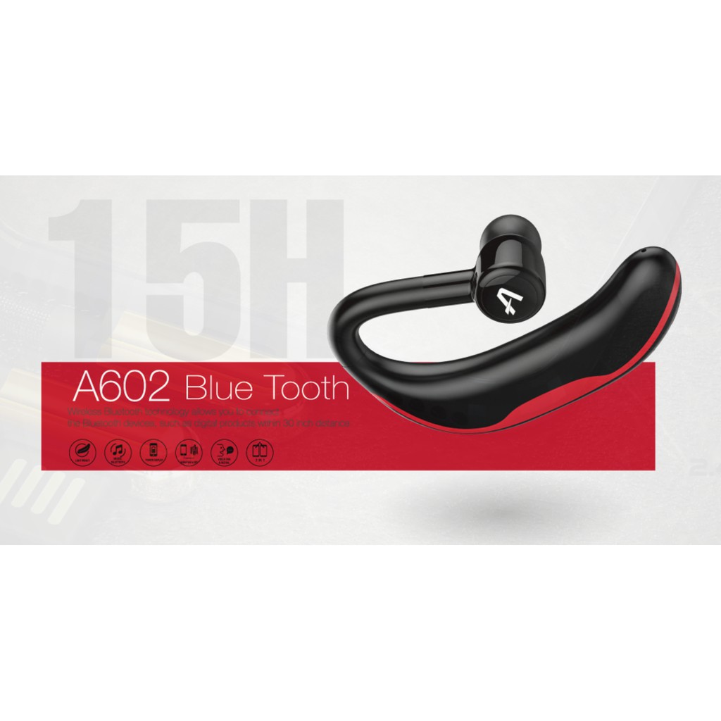 Tai Nghe Đàm Thoại Bluetooth 15H Aspor A602- Khử Nhiễu, Lọc Tiếng Ồn, Chính Hãng Aspor