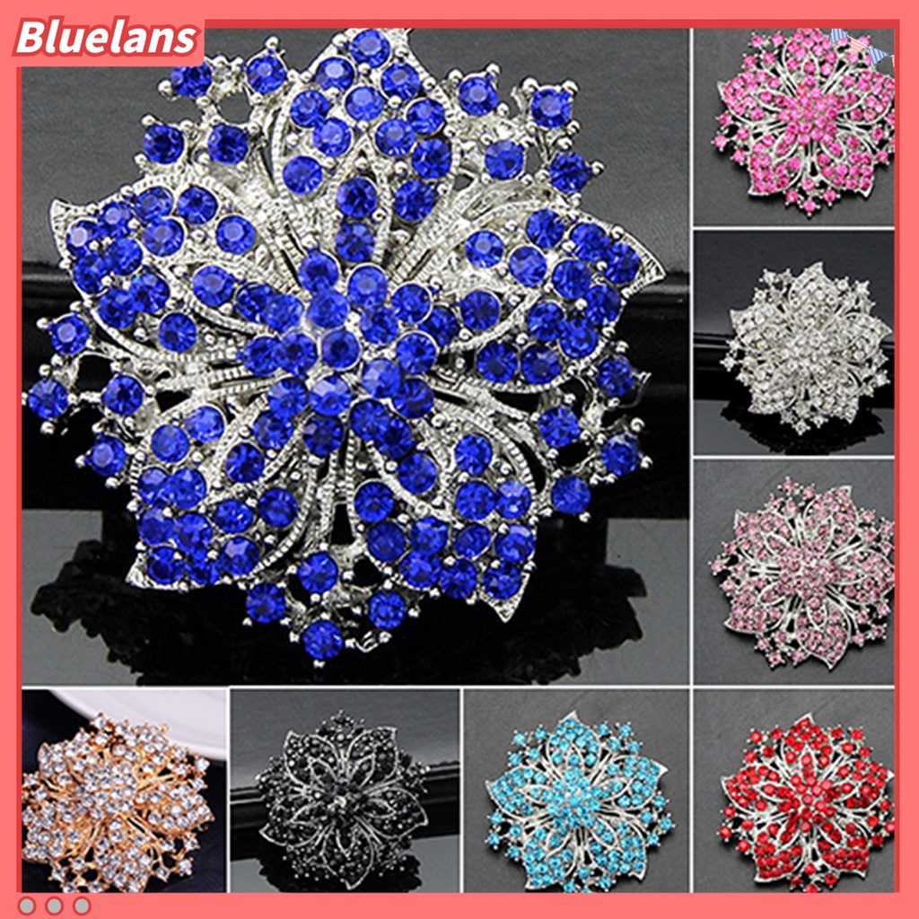 (MỚI) Ghim gài áo mạ bạc đính đá xinh xắn