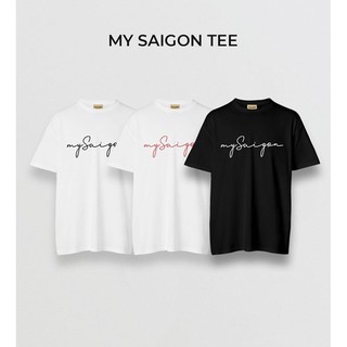 Áo thun in chữ MYHANOI, MYSAIGOI [FREESHIP] Áo đôi, áo cotton chất đẹp mát, áo unisex, áo phông trắng đen đẹp