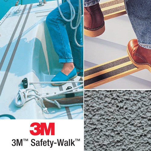 [SW370]Băng keo chống trơn trượt cho phòng tập gym, cầu thang trong nhà 3M Safety Walk 370, Màu Xám