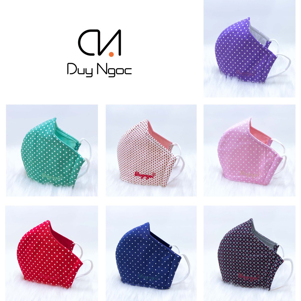 Khẩu trang bi mè cao cấp Duy Ngọc- 100% cotton, che nắng, bụi hiệu quả (5021)