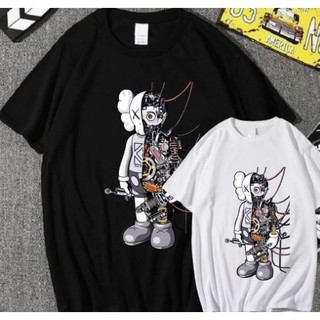 áo thun unisex kaws độ xe siêu đẹp, áo thun ngắn tay ảnh thật