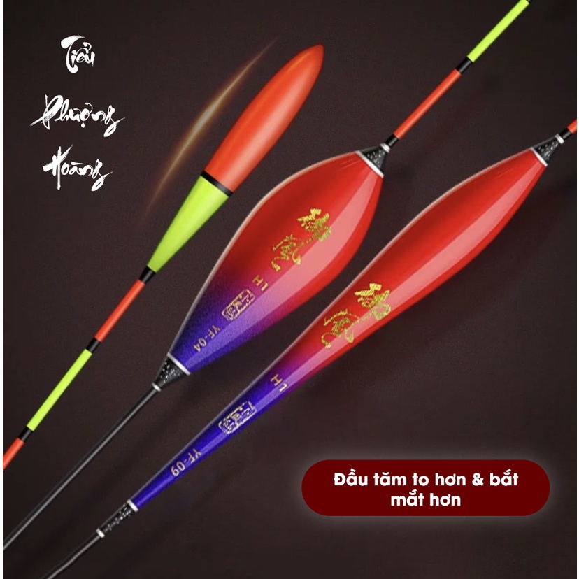 Phau câu đài tiểu phượng hoàng XIAOFENGXIAN mã phao YF,phao câu cá