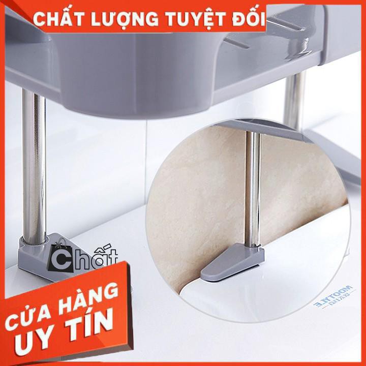 [XẢ KHO+FREE SHIP]  Kệ nhựa sau toilet 3 tầng ( hàng chuẩn trung)