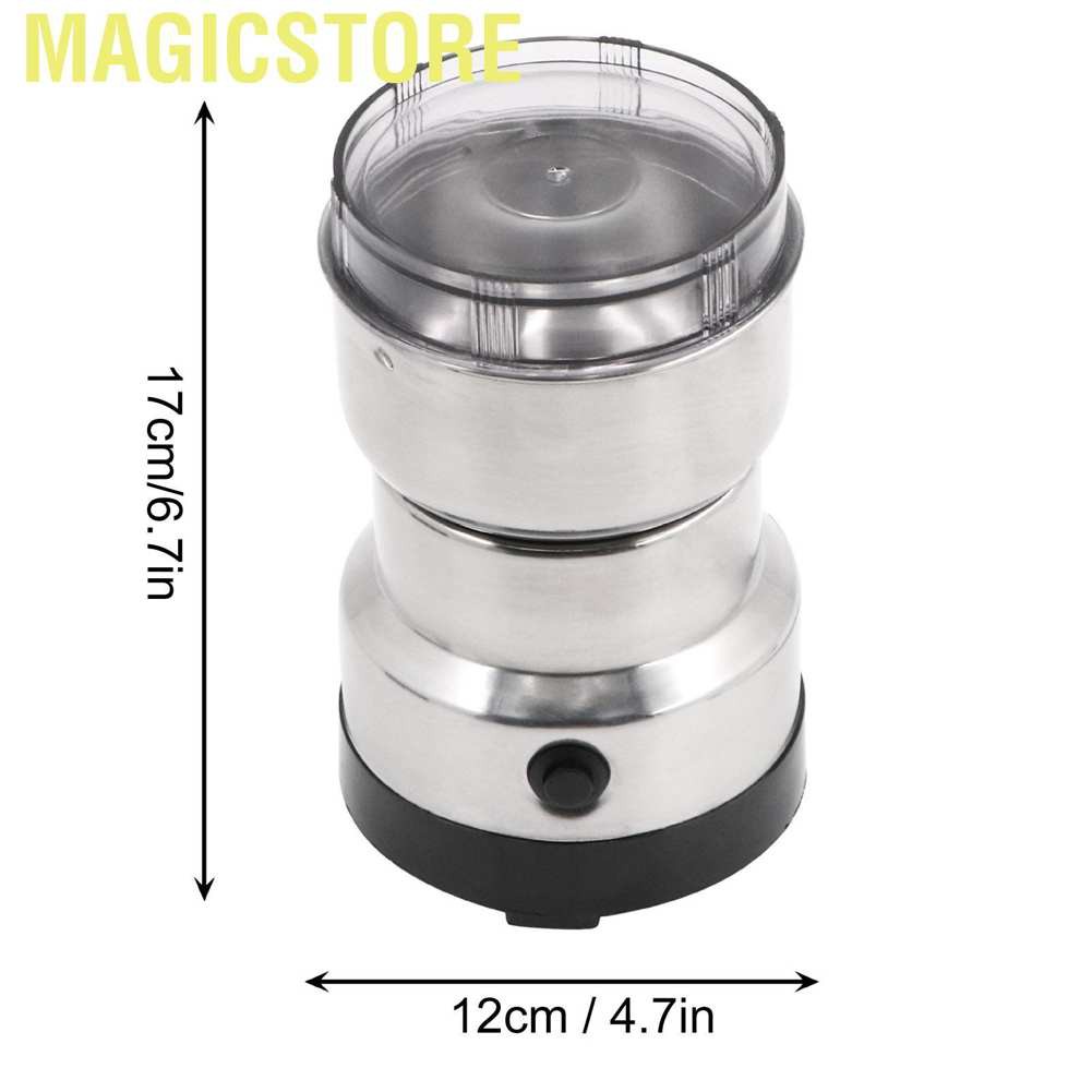 Magicstore Portable Coffee Grinder Household Electric Bean Grinding Machine for Home EU Plug 220V