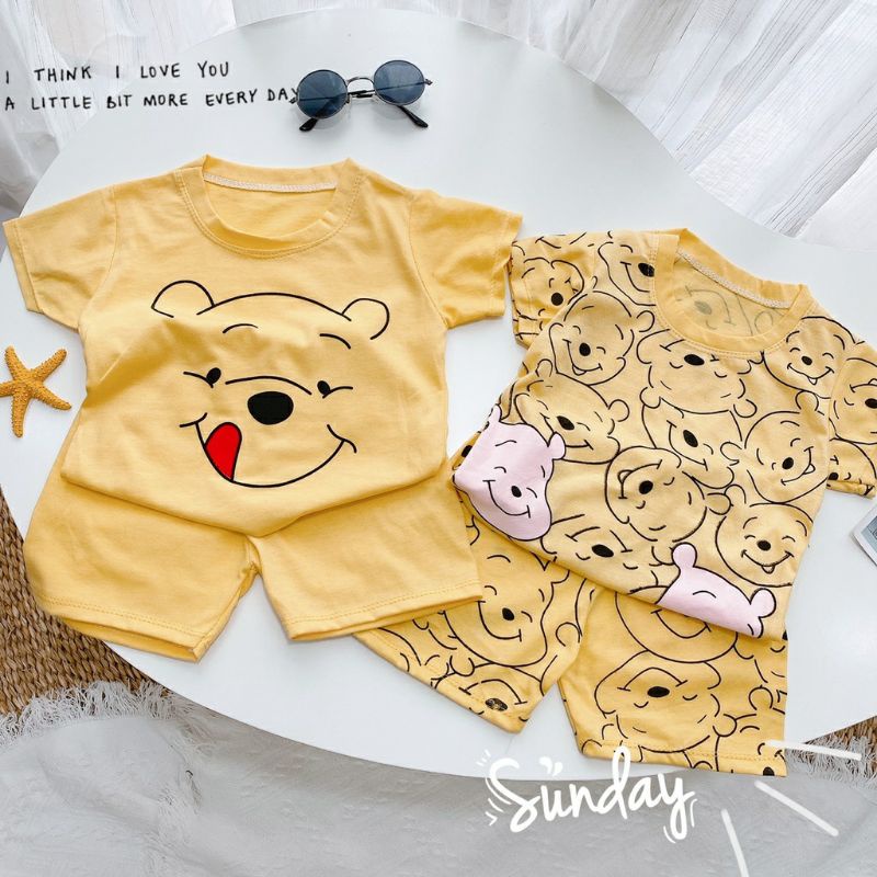 Mới| Bộ Gấu Vàng Pooh Siêu Cưng Cho Bé Yêu 8-18kg KISS PLAZA