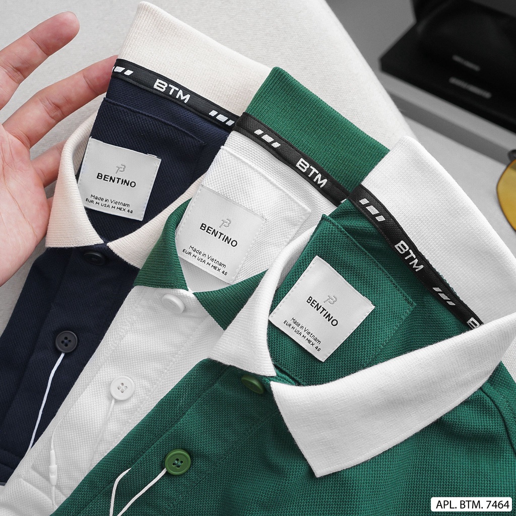 Áo thun polo thời trang trẻ trung, cá tính, chất liệu thun cá sấu siêu mịn mát 7464