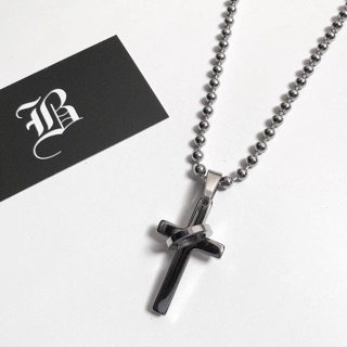 Necklace Ball chain 5li x cross