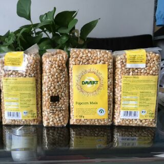 Bắp ngô nổ bỏng (popcorn) hữu cơ Davert 500g