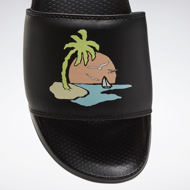 Reebok SWIM Dép Thời trang Unisex Classic Slide Màu đen FZ3170