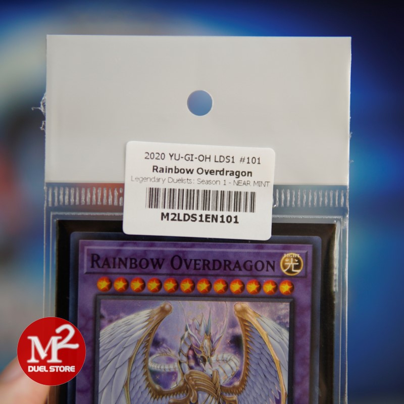 Lá bài Yugioh LDS1-EN101 Rainbow Overdragon - Ultra Rare PURPLE - Đóng gói theo tiêu chuẩn M2SCCQ-Lite