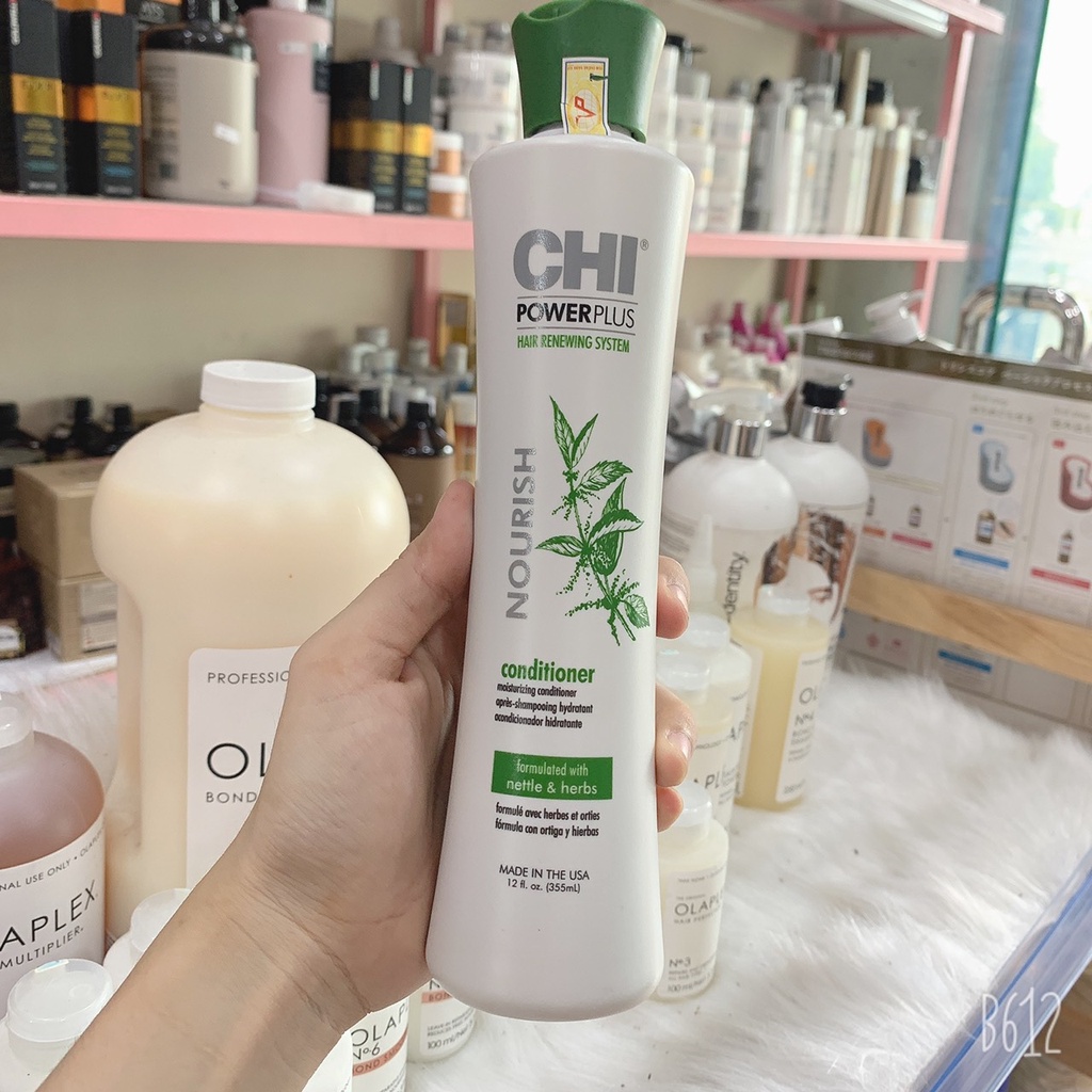 Dầu Gội Xả CHI POWER PLUS kích mọc tóc, giảm rụng 355ml