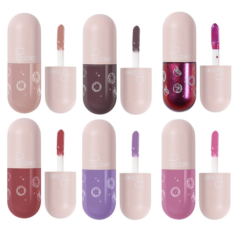 (Hàng Mới Về) Son Môi Dưỡng Ẩm Lâu Trôi Không Dính Cốc Hình Viên Con Nhộng Mini | BigBuy360 - bigbuy360.vn